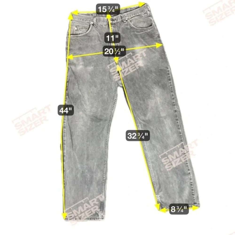Wrangler Hero Authentic Jeans Men NA Faded‎ Black Straight Leg Denim 1455